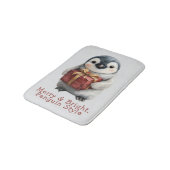 Merry & Bright Penguin Christmas バスマット (アングル)