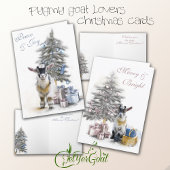 Merry & Bright Pygmy Goat Baby Pink カード