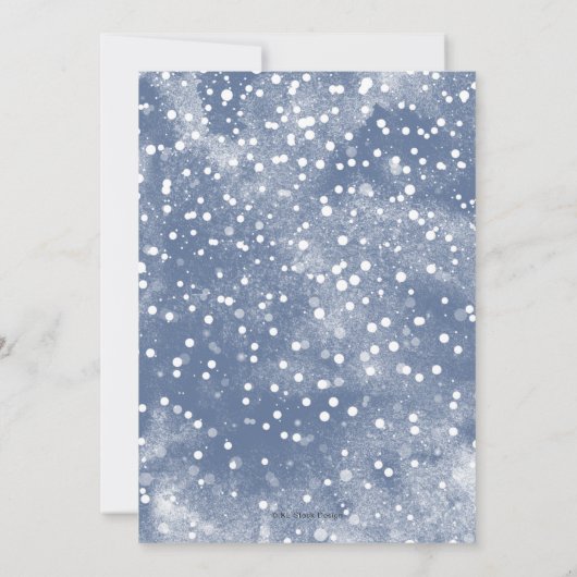 Merry & Bright Santa Cocktail Bar Christmas 招待状 (裏面)