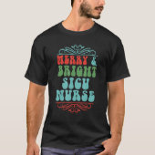 Merry & bright sicu nurse tシャツ (正面)