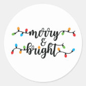 Merry & Bright Stickers  ラウンドシール (正面)