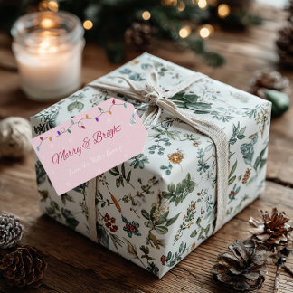 Merry & Bright | Stylish Holiday Gift Tag ギフトタグ
