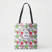 Merry & Bright Tote Bag – Personalized message トートバッグ (正面)