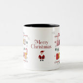 Merry & Bright Two-Tone Christmas Mug – Candy Cane ツートーンマグカップ (中央)