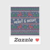 Merry & Bright Ugly Christmas Sweater シール (シート)