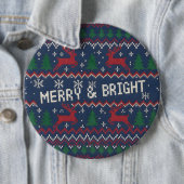 Merry & Bright Ugly Christmas Sweater 缶バッジ (インサイチュ)
