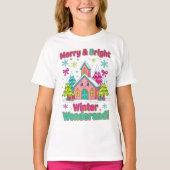 "Merry & Bright Winter Wonderland" Tシャツ (正面)