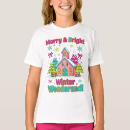 "Merry & Bright Winter Wonderland" Tシャツ