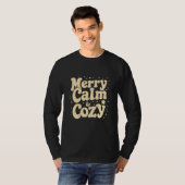 Merry, Calm & Cozy Christmas Illustration Tシャツ (正面フル)