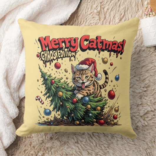 Merry Catmas – Chaos Edition クッション (ブランケット)