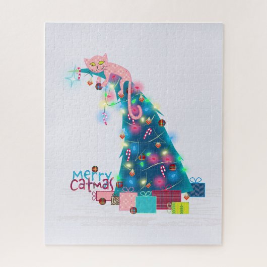 Merry Catmas Christmas ジグソーパズル (縦)