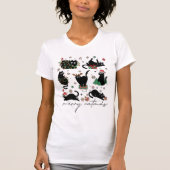 Merry Catmas Christmas Cat Chaos Funny Tシャツ (正面)