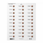 Merry Catmas Christmas Return Address Label ラベル (フルシート)