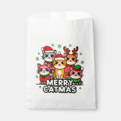Merry Catmas Funny Christmas フェイバーバッグ (正面)