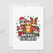 Merry Catmas Funny Holiday Card シーズンカード (正面)