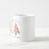 Merry Catmas Personalized Family Christmas Holiday コーヒーマグカップ (正面左)