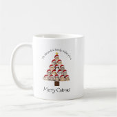 Merry Catmas Personalized Family Christmas Holiday コーヒーマグカップ (左)
