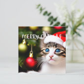 Merry Catmas Purrfect Christmas Card シーズンカード (スタンド正面)