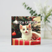 Merry Catmas Purrfect Christmas Card シーズンカード (スタンド正面)