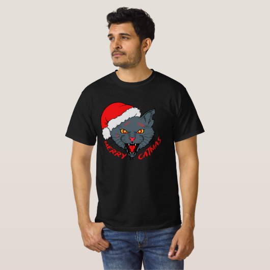 Merry Catmas Tシャツ (正面フル)