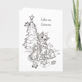 Merry Catsmas Family Christmas Card, Color Me Bac シーズンカード (裏面)