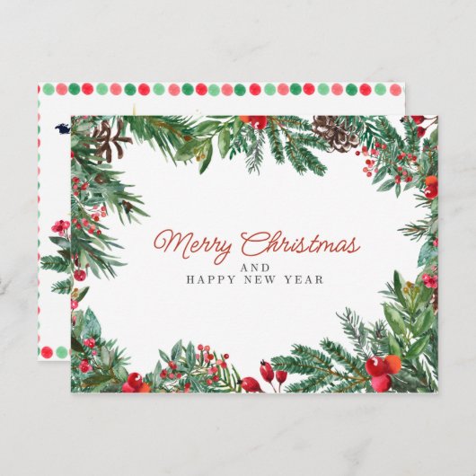 merry chrismas in u ポストカード (正面/裏面)