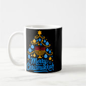 Merry Chrismukkah Holiday Hanukkah Family Matching コーヒーマグカップ (左)
