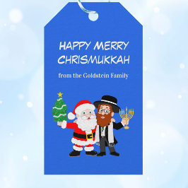Merry Chrismukkah Santa Meets the Rabbi Party  ギフトタグ