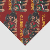 Merry Chrismutts Christmas Holiday Puppies Festive 薄葉紙 (詳細)