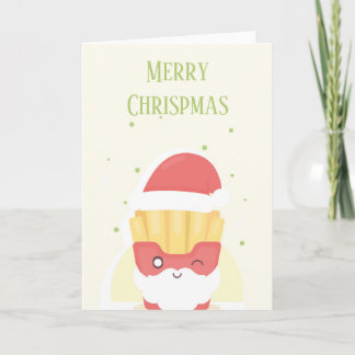 Merry Chrispmas Folded Greeting Card カード