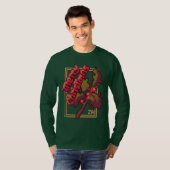Merry Chrisrmas Holidays Pixel Art T-Shirt Tシャツ (正面フル)