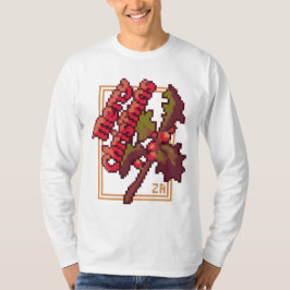 Merry Chrisrmas Holidays Pixel Art T-Shirt Tシャツ