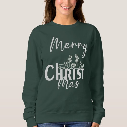 Merry Christ Mas Christian Christmas✨ スウェットシャツ (正面)