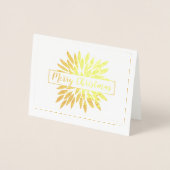 Merry Christmasあなたの写真はこちら 箔カード (正面)