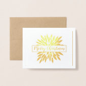 Merry Christmasあなたの写真はこちら 箔カード (封筒付き正面)