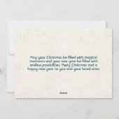 Merry ChristmasとHappy New Year Collageの写真 シーズンカード (裏面)