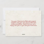 Merry ChristmasとHappy New Year Collageの写真 シーズンカード (裏面)