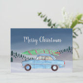 Merry Christmasのカスタマイズ可能な写真カード シーズンカード (スタンド正面)