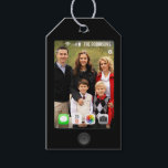 Merry Christmasの写真を自分で撮る ギフトタグ<br><div class="desc">自分の写真カッコいいでカスタマイズ可能な自撮りテーマのクリスマスギフトタグ。</div>