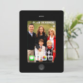 Merry Christmasの写真を自分で撮る シーズンカード (スタンド正面)