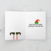 Merry Christmasの写真を自分で撮る シーズンカード (内部)