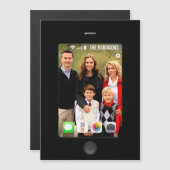 Merry Christmasの写真を自分で撮る マグネット招待状 (正面/裏面)