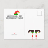 Merry Christmasの写真を自分で撮る 案内ポストカード (裏面)