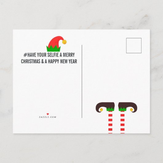 Merry Christmasの写真を自分で撮る 案内ポストカード (裏面)