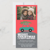 Merry Christmasの写真 – 新しいホームアドレス移動 シーズンカード (正面)