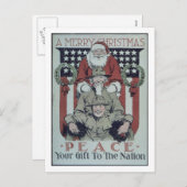 Merry_Christmasの。_Peaceの。_Propagandaポスター シーズンポストカード (正面/裏面)