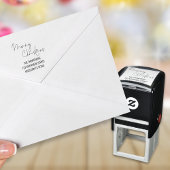 Merry Christmasスクリプトの戻り名住所 セルフインキングスタンプ