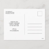 MERRY CHRISTMASスクリプトパーソナライズされた写真 シーズンポストカード (裏面)