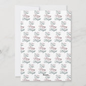 Merry ChristmasメリーとBright Add Your Photo シーズンカード (裏面)