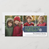 Merry Christmas写真 – 3枚 シーズンカード (正面)